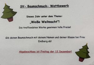 Motto „Weiße Weihnacht“ Baumschmuck